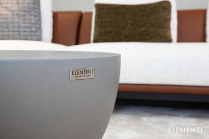 Elementi Home Chronos 42" Large Space Grey Concrete Coffee Table