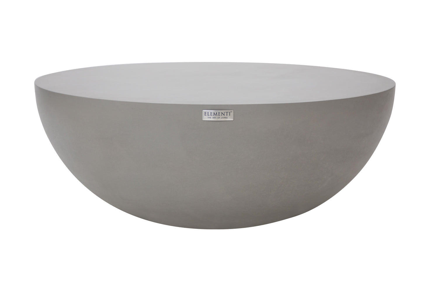 Elementi Home Chronos 42" Large Space Grey Concrete Coffee Table