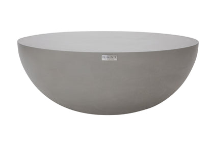 Elementi Home Chronos 42" Large Space Grey Concrete Coffee Table