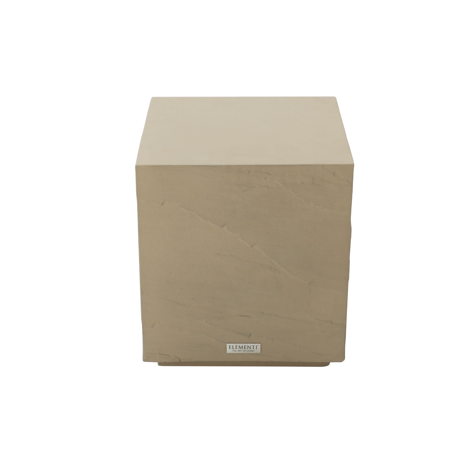 Elementi Home Colorado 14" Small Sunlight Yellow Concrete Side Table