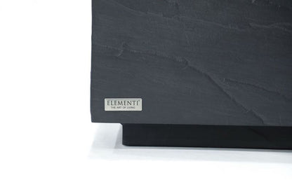 Elementi Home Colorado 60" Large Rectangle Slate Black Concrete Coffee Table