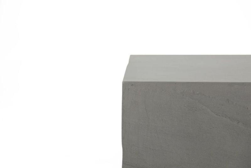 Elementi Home Colorado 60" Large Rectangle Space Grey Concrete Coffee Table