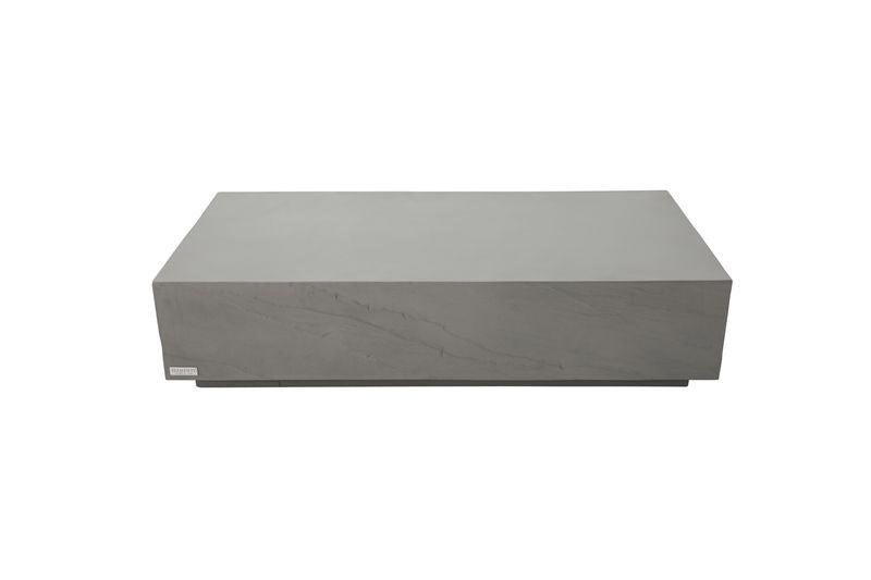 Elementi Home Colorado 60" Large Rectangle Space Grey Concrete Coffee Table