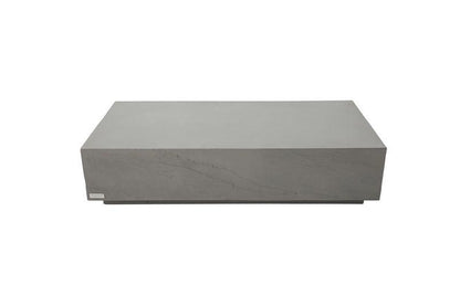 Elementi Home Colorado 60" Large Rectangle Space Grey Concrete Coffee Table