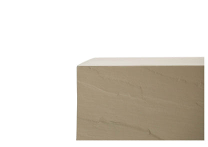 Elementi Home Colorado 60" Large Rectangle Sunlight Yellow Concrete Coffee Table