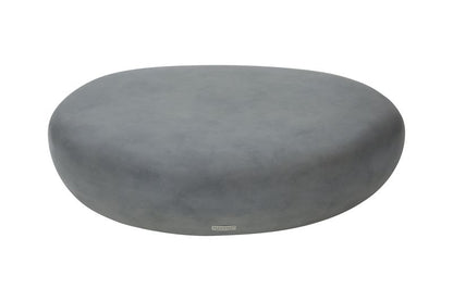 Elementi Home Hawaii 48" Large Moon Grey Concrete Pebble Table