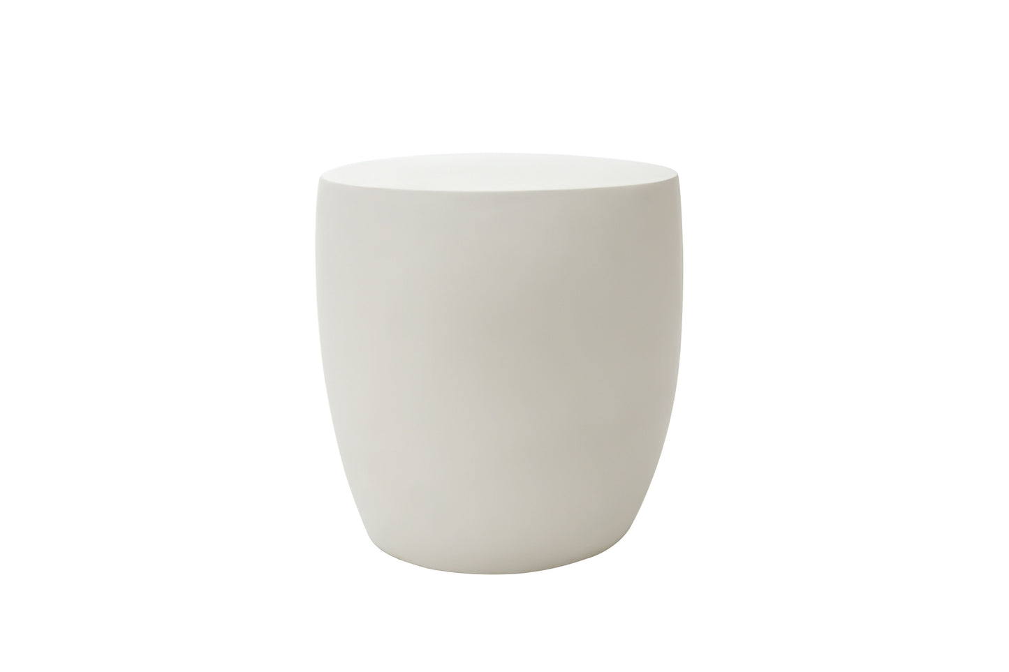 Elementi Home Ikaria 19" Cream White Concrete Cobble Coffee Table