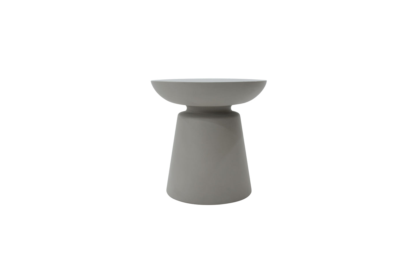 Elementi Home Kylix 20" Large Space Grey Concrete Side Table