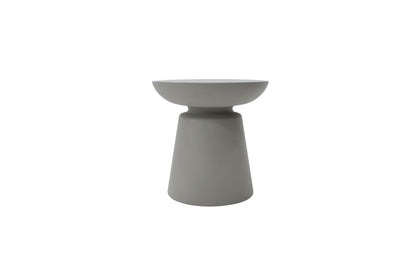 Elementi Home Kylix 20" Large Space Grey Concrete Side Table