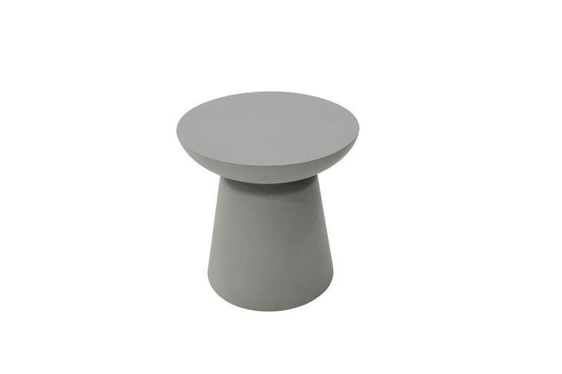 Elementi Home Kylix 20" Large Space Grey Concrete Side Table