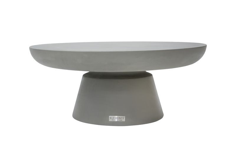 Elementi Home Kylix 26" Small Space Grey Concrete Coffee Table