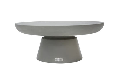 Elementi Home Kylix 26" Small Space Grey Concrete Coffee Table