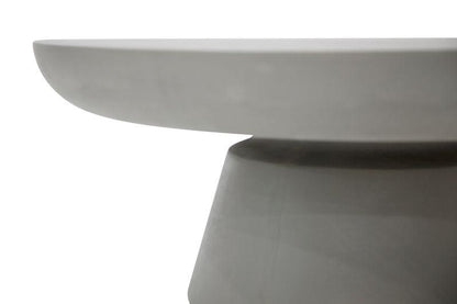 Elementi Home Kylix 26" Small Space Grey Concrete Coffee Table