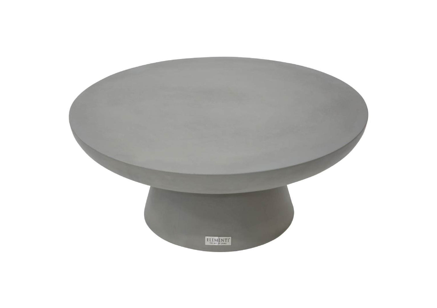 Elementi Home Kylix 26" Small Space Grey Concrete Coffee Table