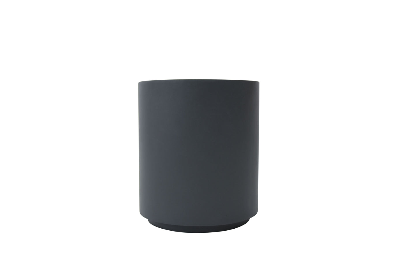 Elementi Home Rome 18" Large Slate Black Concrete Side Table