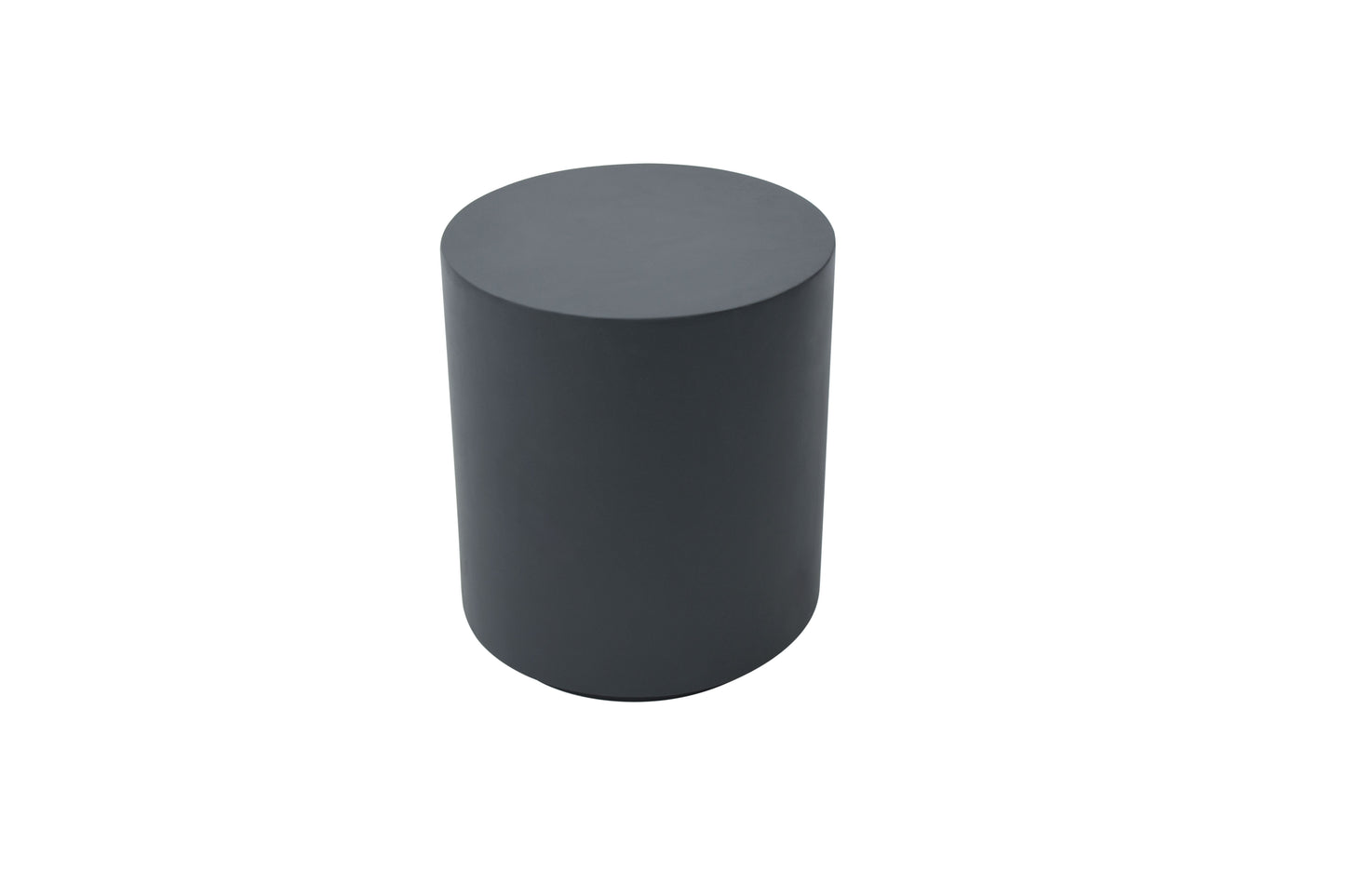Elementi Home Rome 18" Large Slate Black Concrete Side Table