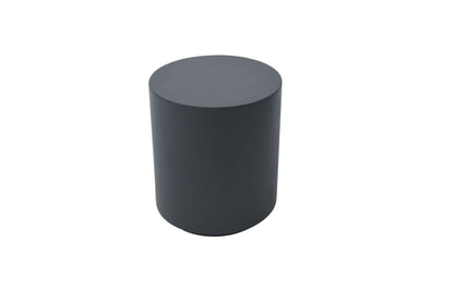 Elementi Home Rome 18" Large Slate Black Concrete Side Table