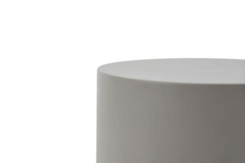 Elementi Home Rome 18" Large Space Grey Concrete Side Table