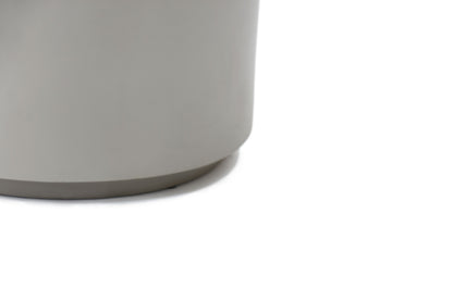 Elementi Home Rome 18" Large Space Grey Concrete Side Table