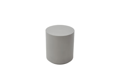Elementi Home Rome 18" Large Space Grey Concrete Side Table