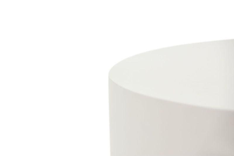 Elementi Home Rome 34" Medium Cream White Concrete Coffee Table