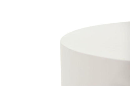 Elementi Home Rome 34" Medium Cream White Concrete Coffee Table