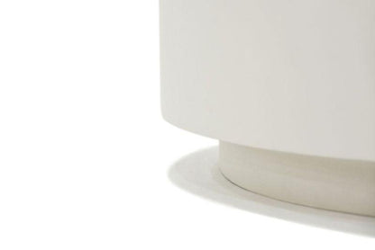 Elementi Home Rome 34" Medium Cream White Concrete Coffee Table