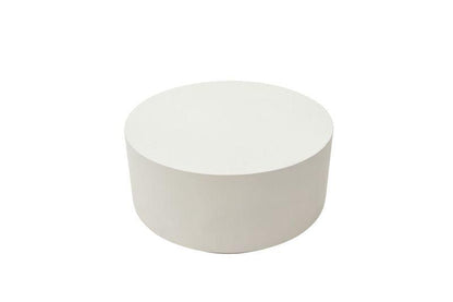 Elementi Home Rome 34" Medium Cream White Concrete Coffee Table