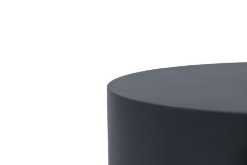 Elementi Home Rome 34" Medium Slate Black Concrete Coffee Table