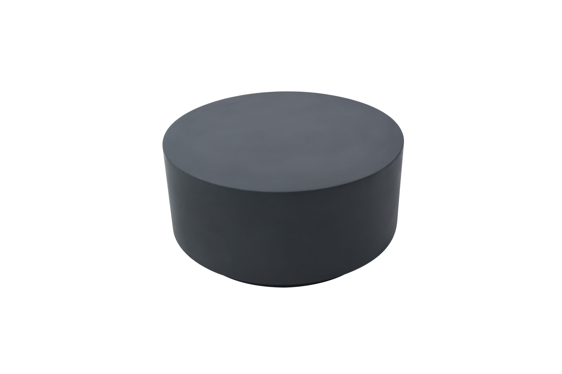 Elementi Home Rome 34" Medium Slate Black Concrete Coffee Table