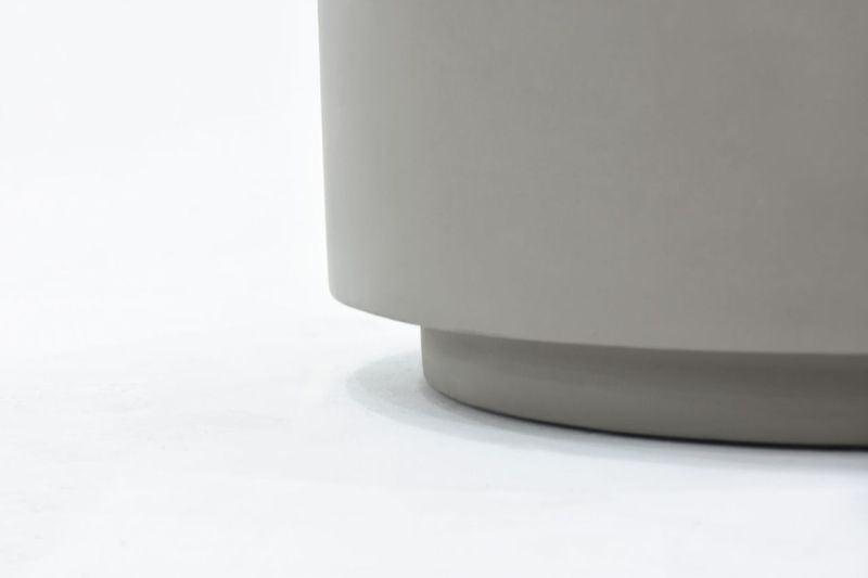 Elementi Home Rome 34" Medium Space Grey Concrete Coffee Table