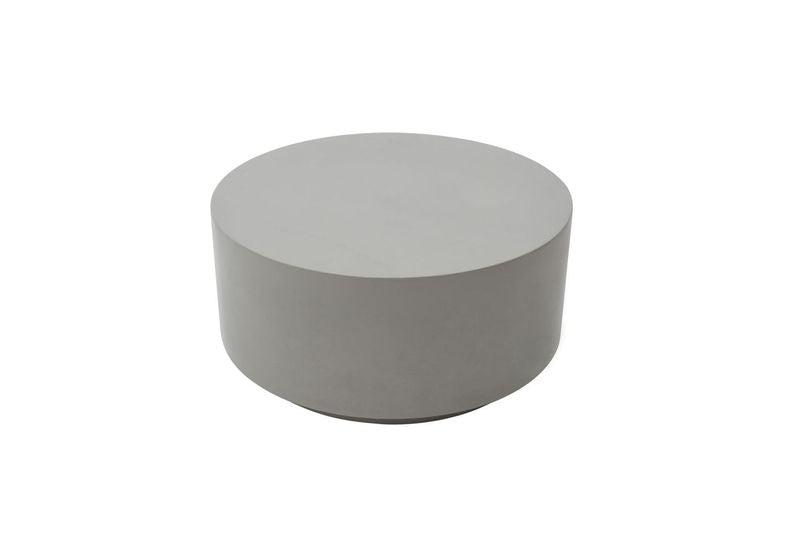 Elementi Home Rome 34" Medium Space Grey Concrete Coffee Table