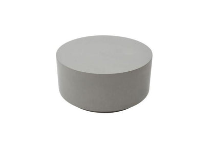 Elementi Home Rome 34" Medium Space Grey Concrete Coffee Table