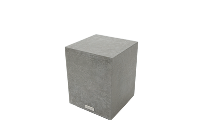 Elementi Home Tevere 14" Small Space Grey Concrete Side Table