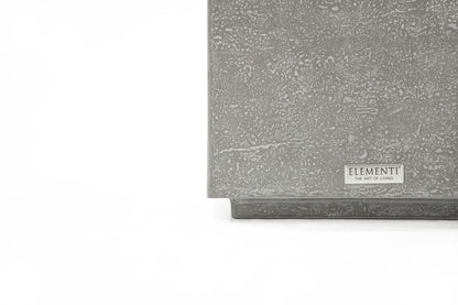 Elementi Home Tevere 18" Large Space Grey Concrete Side Table