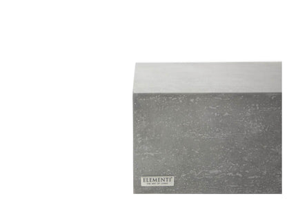 Elementi Home Tevere 34" Medium Rectangle Space Grey Concrete Coffee Table