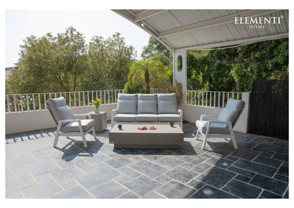 Elementi Home Tevere 60" Large Rectangle Space Grey Concrete Coffee Table