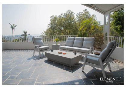 Elementi Home Tevere 60" Large Rectangle Space Grey Concrete Coffee Table