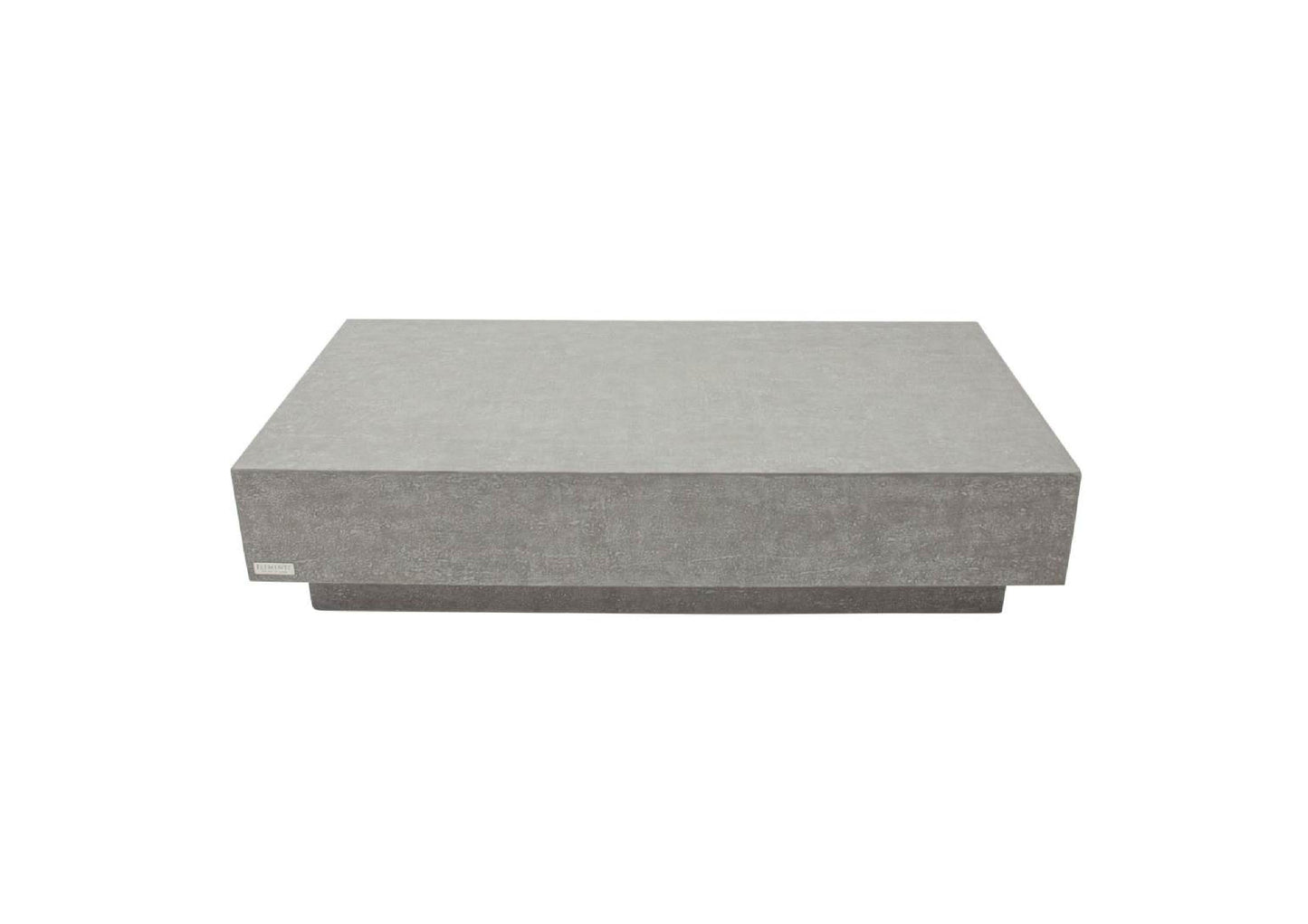 Elementi Home Tevere 60" Large Rectangle Space Grey Concrete Coffee Table