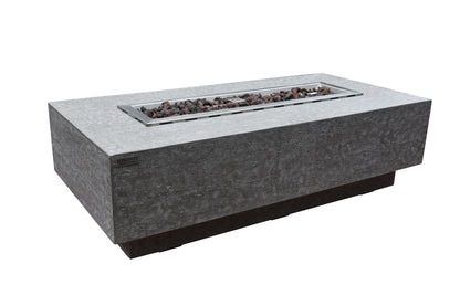 Elementi Kingsale 28" Rectangle Dark Gray Concrete Natural Gas Fire Table