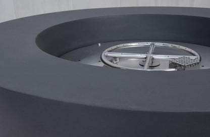 Elementi Lunar Bowl 42" Round Dark Gray Concrete Liquid Propane Fire Table