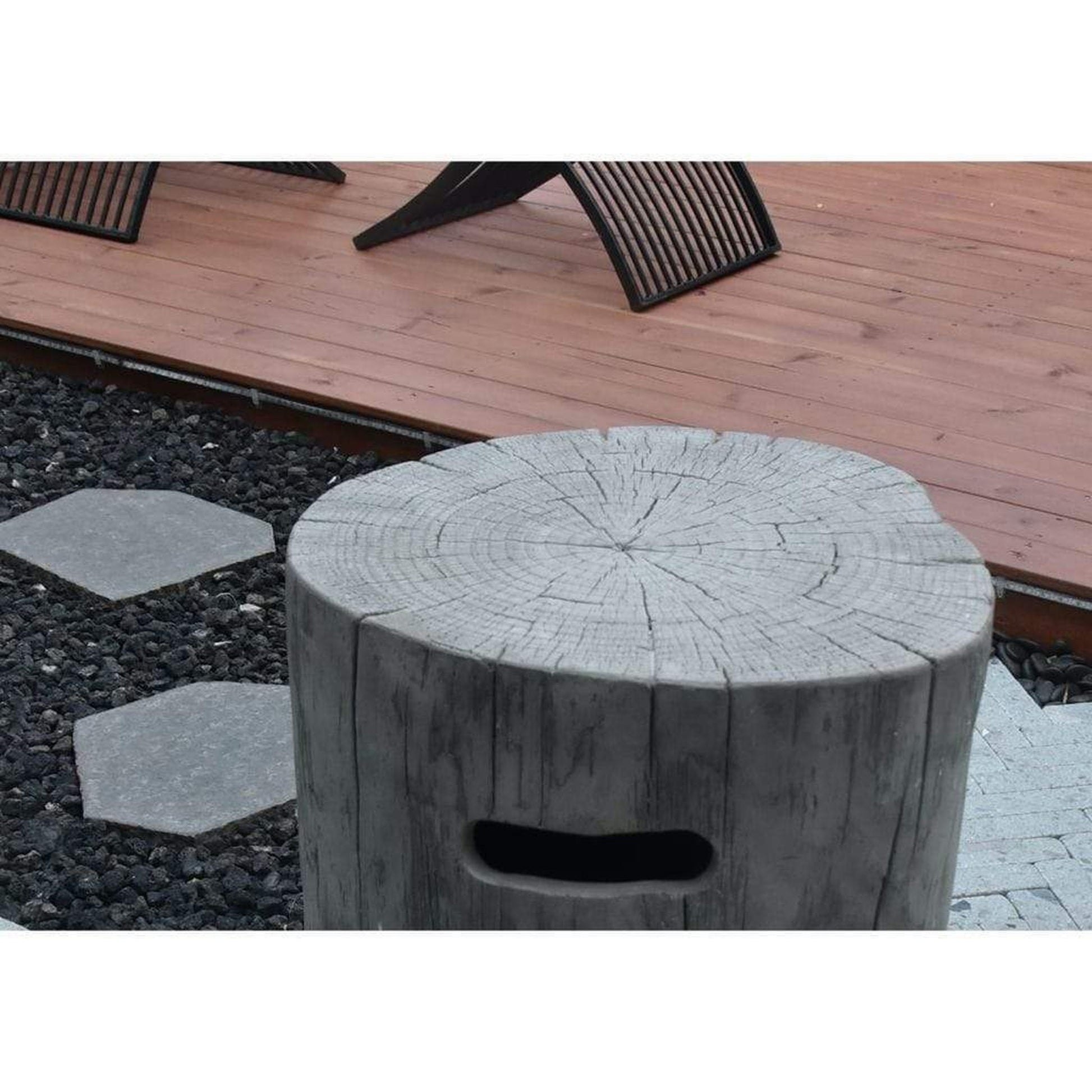 Elementi Manchester 20" Classic Gray Concrete Propane Tank Cover