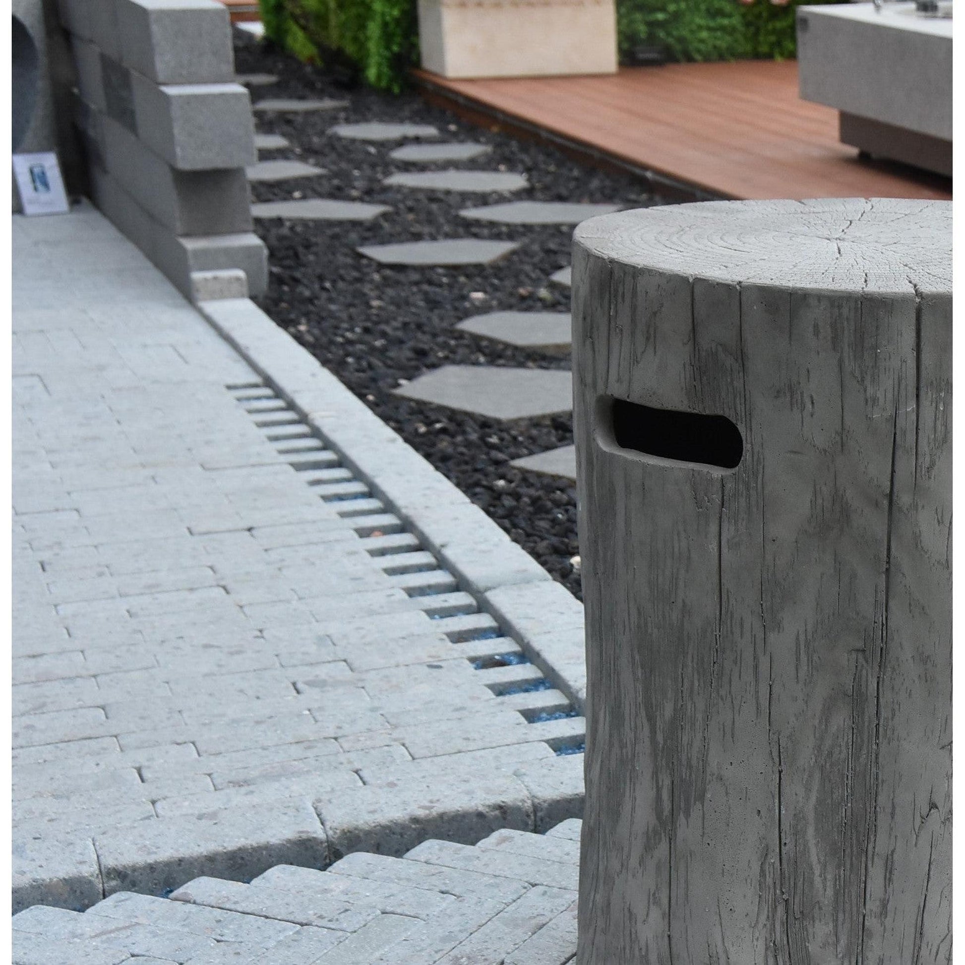 Elementi Manchester 20" Classic Gray Concrete Propane Tank Cover