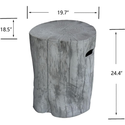 Elementi Manchester 20" Classic Gray Concrete Propane Tank Cover