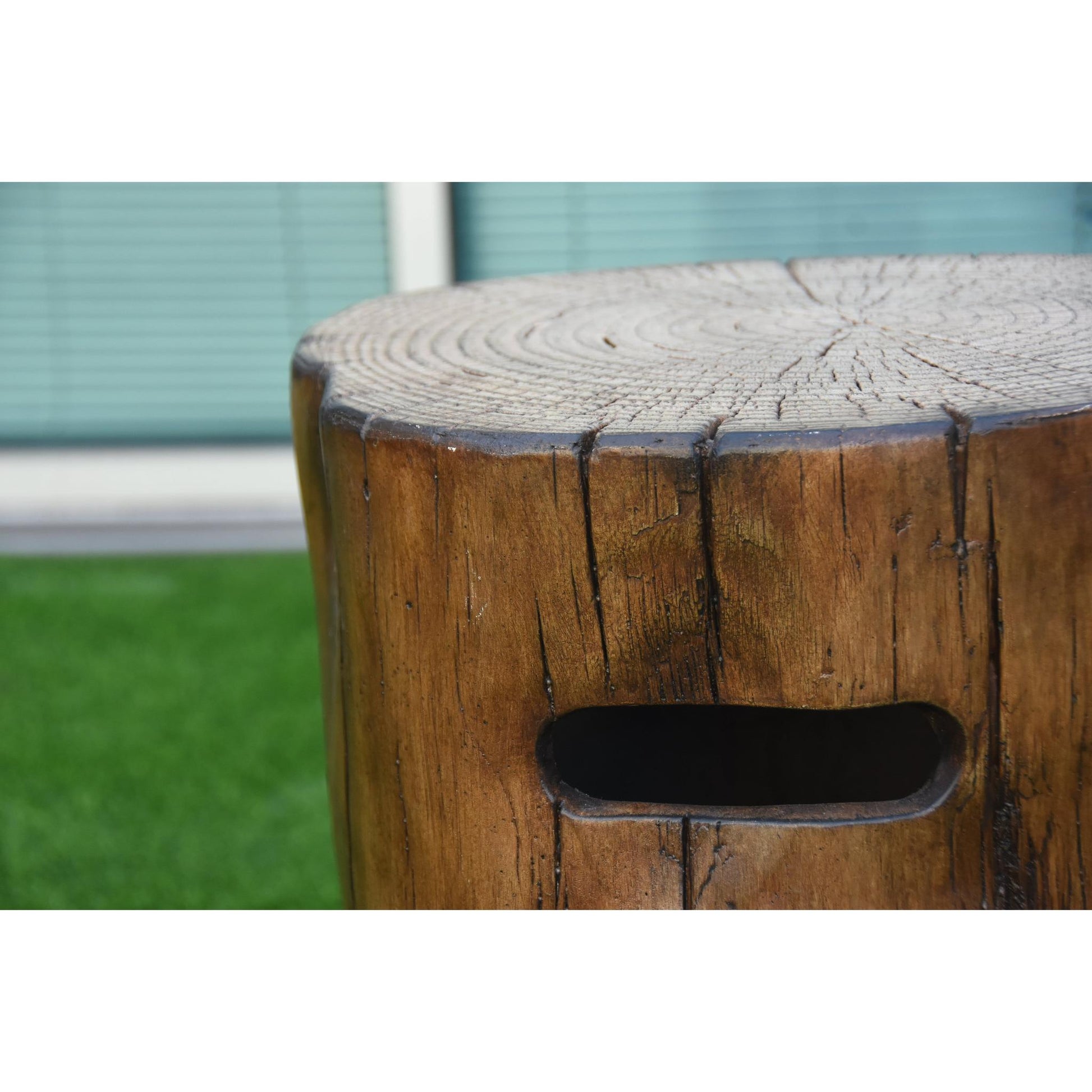 Elementi Manchester 20" Redwood Concrete Propane Tank Cover