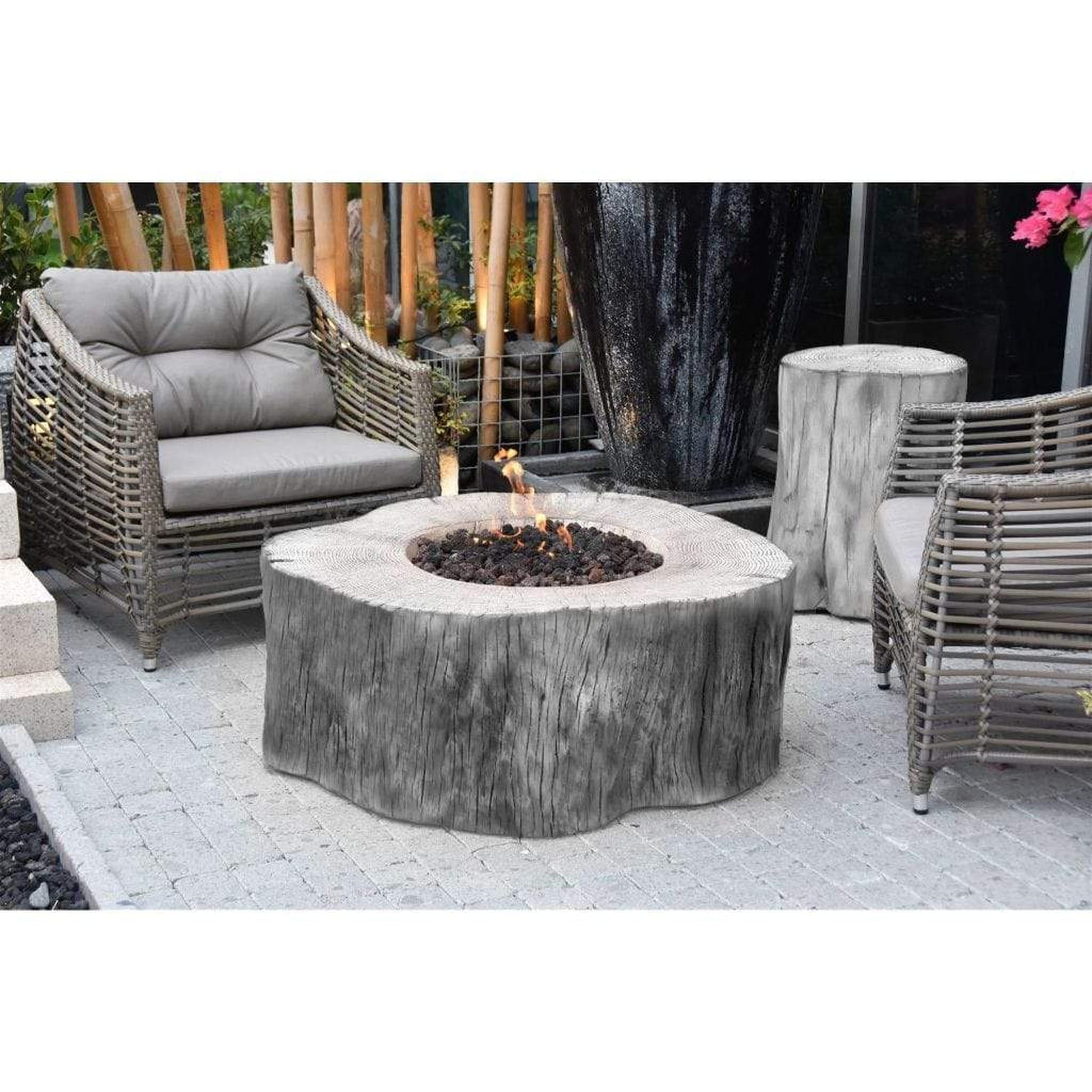 Elementi Manchester 39" Classic Gray Concrete Natural Gas Fire Table