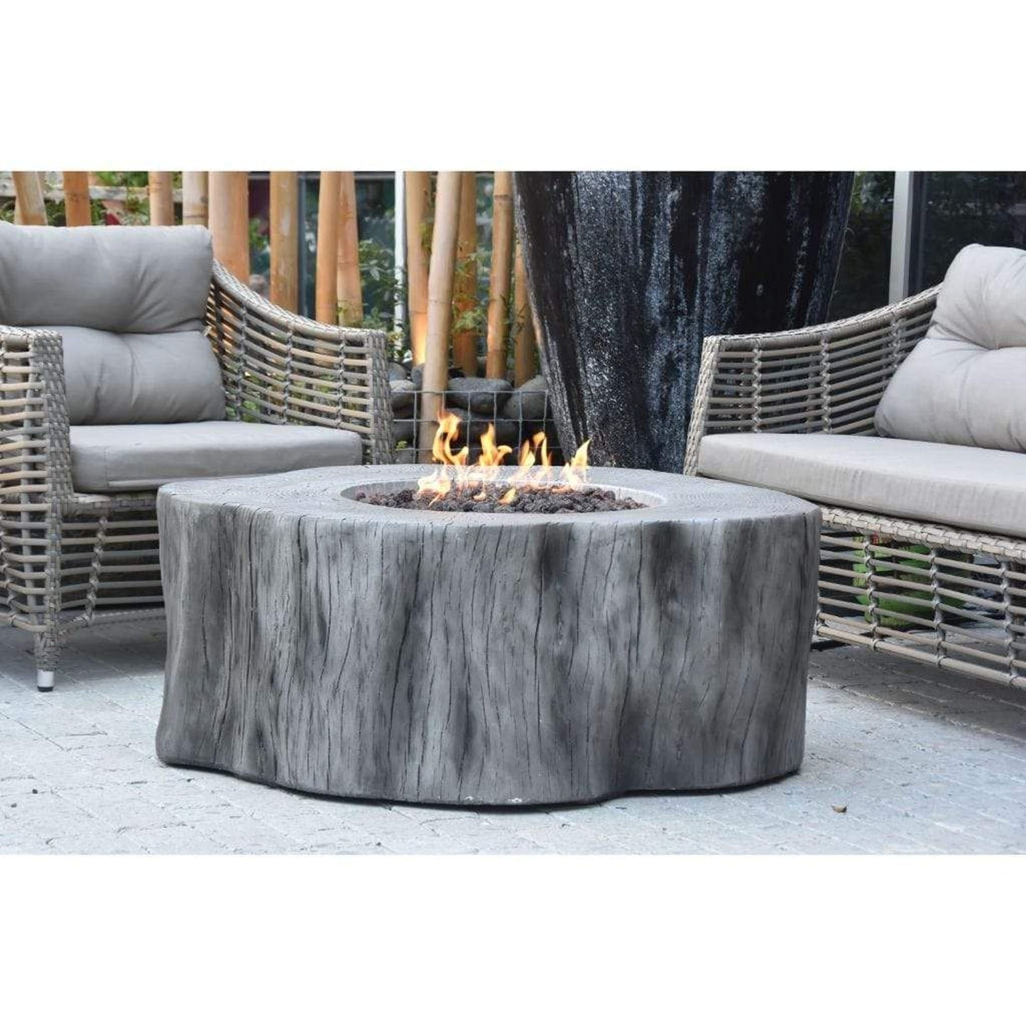 Elementi Manchester 39" Classic Gray Concrete Natural Gas Fire Table
