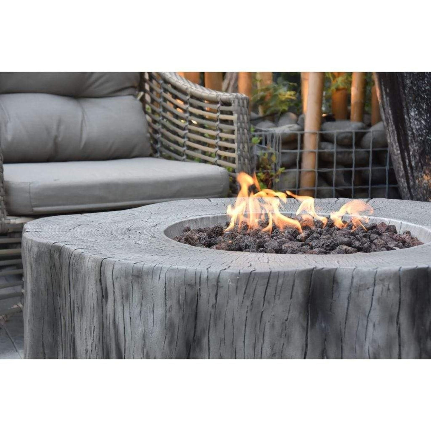 Elementi Manchester 39" Classic Gray Concrete Natural Gas Fire Table