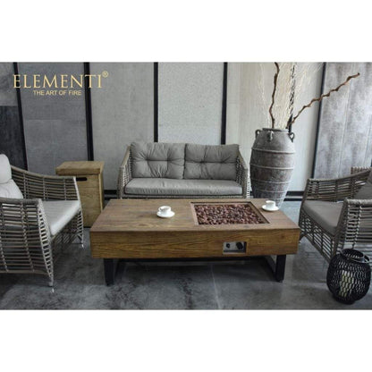 Elementi Naples 28" Concrete Gas Coffee Table