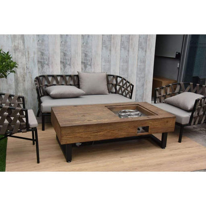 Elementi Naples 28" Concrete Gas Coffee Table